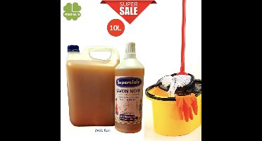 Zwarte Marseille huishoudzeep 10Lit. Bio huishoudschoonmaakmiddel. Biologisch ecologisch. Multifunktionele schoonmaakzeep Superclair