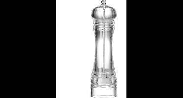 Cookinglife Pepermolen Rocca Transparant 21,5 cm – Acryl Behuizing – Betrouwbaar RVS-Maalwerk