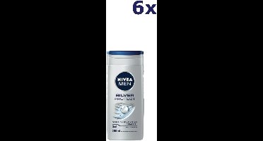 6x Nivea Douchegel Men – Silver Protect 250 ml