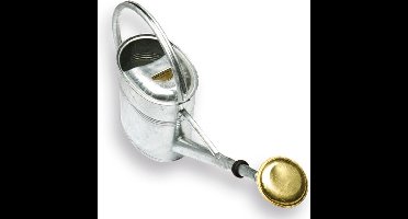 Gieter 8 liter verzinkt SOLIDE met messing broes.