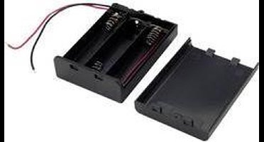 TRU COMPONENTS SBH-331AS Batterijhouder 3 AA (penlite) Kabel