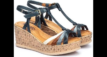 Pikolinos w2f-1551C1 - dames sandaal - blauw - maat 40 (EU) 6.5 (UK)