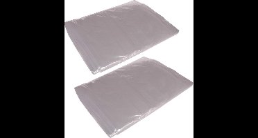 6x stuks afdekfolie / afdekzeilen transparant - 4 x 5 m