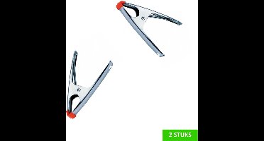 SKANDIA snelklem | lijmklem | zeilklem | 100 mm | breedte bek 30 mm | 2 STUKS