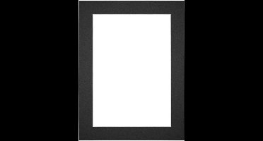 Passe-Partout Fotomaat 40x50 cm - Lijstmaat 45x60 cm - Zwart - Museumkarton - Fotolijst niet inbegrepen