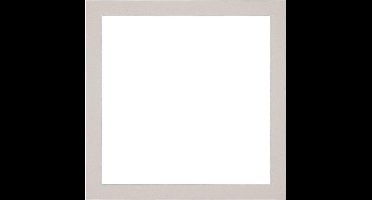 Passe-Partout Fotomaat 45x45 cm - Lijstmaat 50x50 cm - Grijs Graniet - Museumkarton - Fotolijst niet inbegrepen