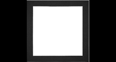 Passe-Partout Fotomaat 13x13 cm - Lijstmaat 20x20 cm - Zwart - Museumkarton - Fotolijst niet inbegrepen