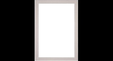 Passe-Partout Fotomaat 18x24 cm - Lijstmaat 25x35 cm - Grijs Graniet - Museumkarton - Fotolijst niet inbegrepen