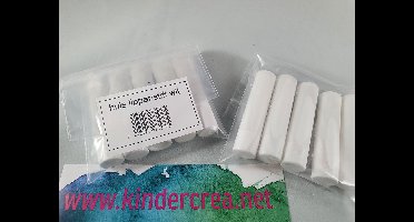 huls lippenstift wit (leeg) 5 stuks