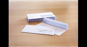Raadhuis dienst enveloppen - 110x220mm DL (EA5/6) - venster rechts - wit - met plakstrip - 25 stuks - RD-202535-25