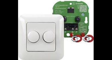 Ehmann 4260c0701 Dimmer (inbouw) Geschikt voor lampen: LED-lamp, Gloeilamp, Halogeenlamp Wit