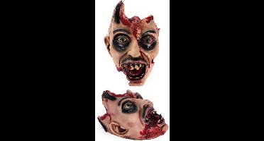 Hoofd met open schedel (halloween)