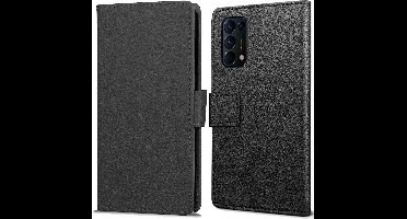Just in Case - Oppo Find X3 Lite - Wallet Hoesje - Zwart