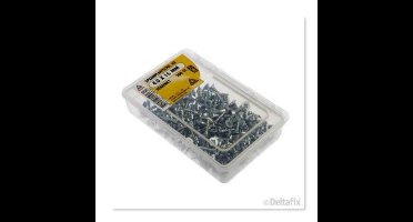 Deltafix spaanplaatschroef platkop / kruiskop verzinkt 4.0 x 16 mm 200 st.