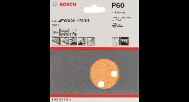 Bosch - 5-delige schuurbladenset 115 mm, 60