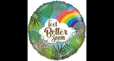 Witbaard Folieballon Eco Feel Better Soon 46 Cm Groen