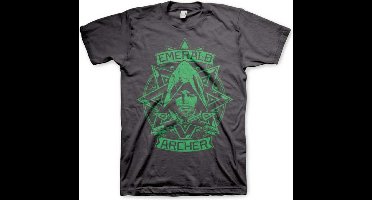 DC Comics Arrow Heren Tshirt -L- Emerald Archer Grijs