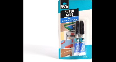 Bison Super glue - Secondelijm 2x2g  - Extra sterk