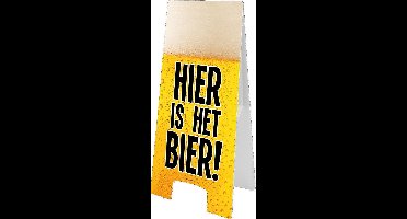 Warning Sign - Hier is het bier!