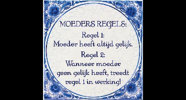 Paperdreams Tegel - Moeders regels