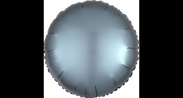 Folieballon mat grijs, 40cm kindercrea