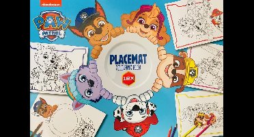 Paw Patrol Placemat/Onderleggers 12 Stuks In Kleurboek