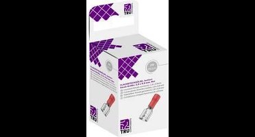 TRU COMPONENTS T1904C040 Assortiment hulzen voor platte stekkers Insteekbreedte: 2.80 mm Insteekdikte: 0.80 mm 180 ° De