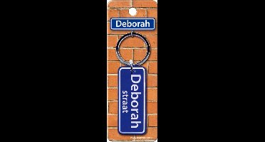 Paper Dreams Sleutelhanger Deborah Straat 9 X 3 Cm Staal Blauw