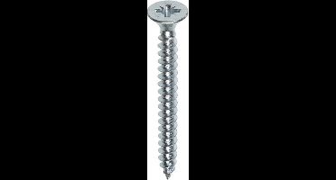 Spaanplaatschroef - Pozidrive 2 - 3,5 x 30mm - Voldraad - Verzinkt (200 stuks)