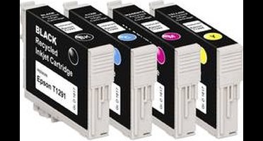 Basetech Inktcartridge vervangt Epson T1295, T1291, T1292, T1293, T1294 Compatibel Combipack Zwart, Cyaan, Magenta, Gee
