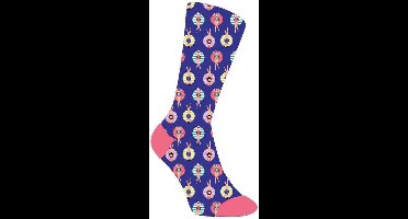 Fisura Sokken Swimmers Dames Katoen Blauw/roze Maat 35-41