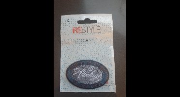 Restyle strijkapplicatie 'vintage' per stuk