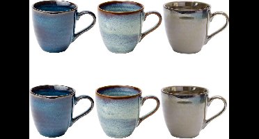 Cosy&Trendy Okarito Koffiebeker Mix - 6 stuks - 28cl
