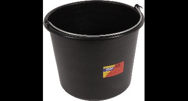 Vero bouwemmer - met stevige metalen beugel - kunststof - 12 liter