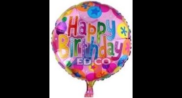 Folieballon happy birthday, 40 cm kindercrea