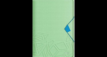 Leitz Urban Chic PP 3-Klepsmap Voor 150 Vel  - Map Voor A4 Documenten - Ideaal Voor School Of Studie - Groen