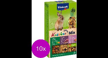 Vitakraft Konijn Kracker 3in1 - Konijnensnack - 10 x Noten&Bosbessen&Groente