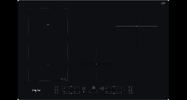 inductiekookplaat 75cm 4 pits 7200w zwart - whirlpool - wlb2977ne
