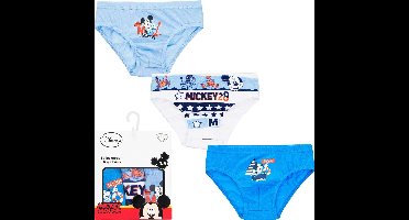 Mickey Mouse - 3 x onderbroek maat 104/110 - 4/5 jaar