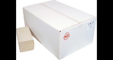 Euro Products - Vouwhanddoekjes 1-laags naturel - Z-vouw - 23 x 25 cm - 5000 stuks