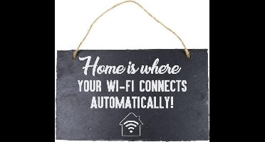 Paper Dreams Hangdecoratie Wifi 15 X 25 Cm Leisteen Grijs