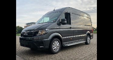Volkswagen Treeplank Crafter - aluminium & zwart - set van 2