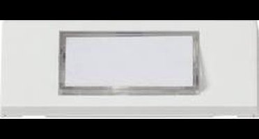 Heidemann 70060 Belplaat Met naambord 1-voudig Zuiver wit 24 V/1 A