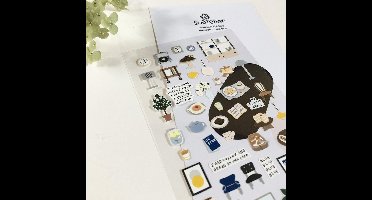 Cafe Blue Levensstijl Leuke DIY Scrapbooking Dagboek Briefpapier Stickers