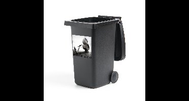 Container sticker Ankers - Anker aan een dollar-teken Klikosticker - 40x40 cm - kliko sticker - weerbestendige containersticker