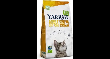 Yarrah Cat Biologische Brokken - Kip - Kattenvoer - 2,4 kg