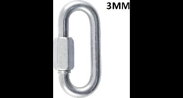 ABC-Led Quick Link 3 mm - gegalvaniseerd - schroef lock - 4 stuks