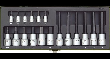 Proxxon Industrial 23 100 Dopsleutel-bitinzetset 1/4 (6.3 mm), 1/2 (12.5 mm) 18-delig