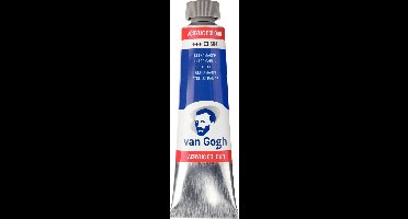 Van Gogh Acrylverf Blauw - Acrylpaint - 504 Ultramarijn - Acrylic Verf Paint - Acrylaatverf - Blauwe Hobbyverf - Watergedragen Verf - Sneldrogende Pigmentrijke Verf - 40ml