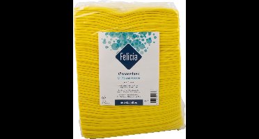 Felicia Viscosedoek Geel - 50 stuks